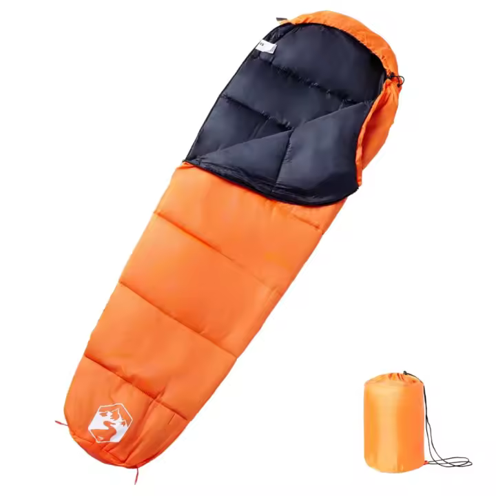 vidaXL Saco de dormir tipo momia de camping para adultos 3 estaciones - 1