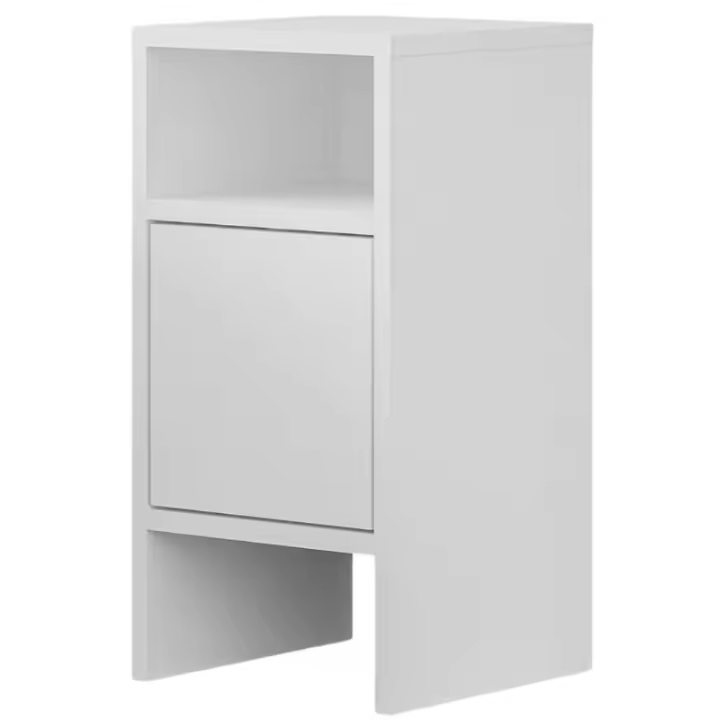 Miroytengo Mesita De Noche Albion Blanco 30x58x30CM Dormitorio - 1
