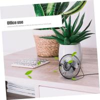 Mini ventilador portatil de 6 pulgadas, USB, cuerpo y aspas de metal - details 5