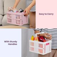 Cesta De Almacenamiento De Estilo Japonés Plegable Y Stackable Para Picnic Al Aire Libre Cesta De Mano Ecológica Para Primavera - details 3