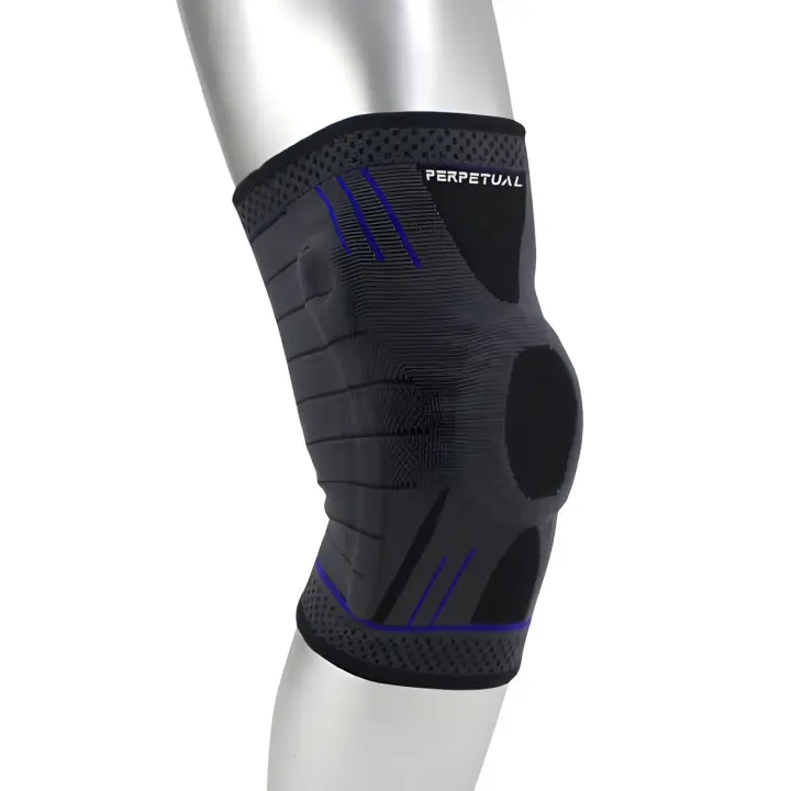Perpetual Rodillera Deportiva Compresiva Protectora Ajustable Entrenamiento Gym Inmovilizadora Ortopédica Estabilizador Almohadilla Gel Menisco Ligamento Running Crossfit Trabajo Hombre Mujer M-L-XL - 1