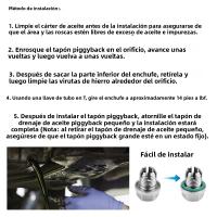 Kit De Reparación De Hilo De Tapa De Aceite Oversize Piggyback Auto Taponador De Aceite M12.1x1.25/1.5/1.75 M14.1 M16.1 M18.1x 15mm Material De Acero Inoxidable - details 4