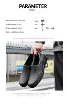 Botas De Lluvia Para Hombres Antideslizantes Impermeables Zapatos De Trabajo Resistentes Al Desgaste Para Verano Uso Casual Pesca En Cocina Y Lavado De Coche - details 12