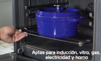 Olla Coccote hierro fundido esmaltado antiadherente 24 cm/ 3,6 litros 6/ 4 comensales, Olla con tapa redonda para cocinar con los sabores y nutrientes. Gourmet Tools de XSQUO Useful Tech - Roja, Azul, ,Blanca. - details 4