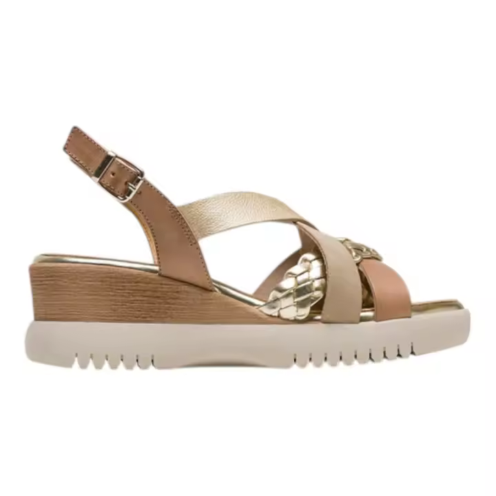 Shoes Sandalias marca Porronet para mujer en color beige - 1