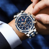 Reloj De Hombre MINI FOCUS Grande Resistente Al Agua Con Luminiscencia Y Calendario Acero Inoxidable Cuarzo Estilo Casual - details 3