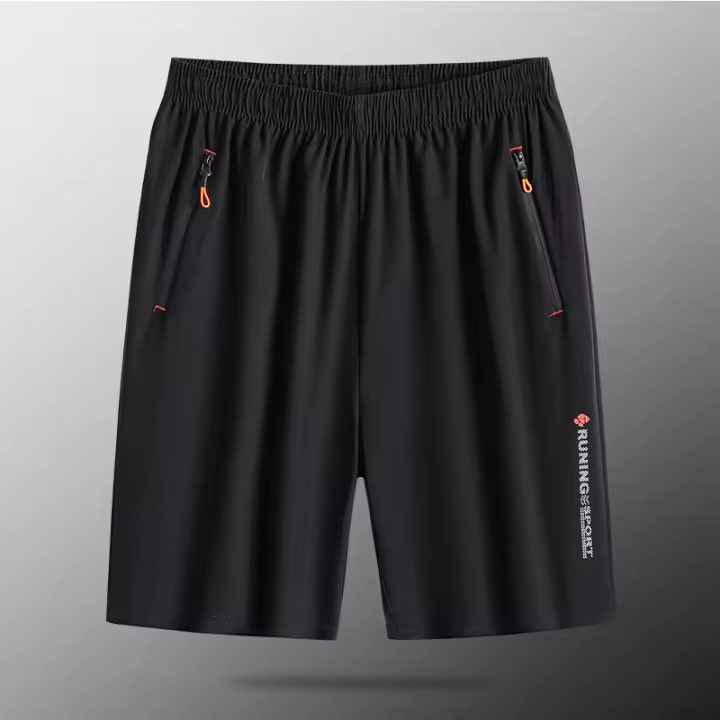 Shorts De Verano Para Hombres En Seda De Hielo Ligeros Transpirables De Secado Rápido Con Sentido De Refrescante Estilo Deportivo Casual - 1