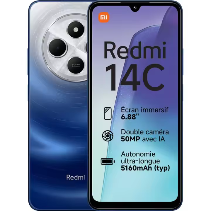 Xiaomi Redmi 14C Móvil 4G 6,8 Pulgadas 4GB 128GB 13 Megapíxeles Dual Sim Azul - 1