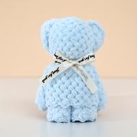 Juego De Toallas Oso Teddy 20 Piezas Set De Regalo Para Bodas Navidad Cumpleaños Con Bolsa Transparente Toallas De Poliéster Absorbentes Para La Mesa - details 2