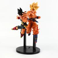 Figura De Acción Dragon Ball Son Goku Y Bardock Escena De Batalla De Los Mundos Juego De Figuras Kawaii Regalos Para Fans - details 0