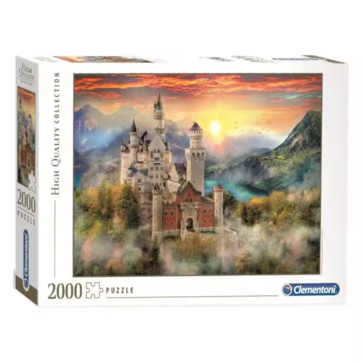 Puzzle 2000 piezas del Castillo de Neuschwanstein Clementoni - 1