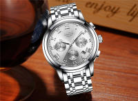 Reloj De Hombre LIGE 2024 Chronógrafo Deportivo De Lujo Marca Relojes De Cuarzo Acero Inoxidable Impermeable Con Manos Luminosas Y Calendario Completo - details 15