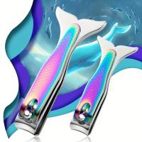 Recortadores De Uñas De Acero Inoxidable Mermaid Nuevo Set De Dos Piezas Para Hombres Y Mujeres Uso Doméstico Recortadores De Uñas Para Dedos Y Pies - details 1