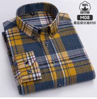 Camisa Larga De Manga Para Hombre Talla Extra Grande 6XL Algodón 100% Estilo Clásico Lujo Ligero Verano Con Cuello En V Y Botones - details 29
