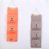 Bolsa Colgante De Algodón Y Lino Para Almacenamiento Multicapa Artículos De Puerta Bolsa De Almacenamiento De Artesanía - details 0