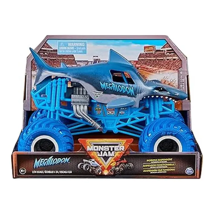 Monster Jam Monster Truck Megalodon Oficial Escala 1:24 Edición 2 6066675 - 1
