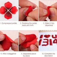 2000pcs/100Pcs Pétalos De Rosas Artificiales Rojas Blancas Y Rosa Para Decoración Romántica De Bodas Y Fiestas Regalos De Novia - details 3