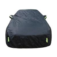 Cubierta Exterior completa para coche, parasol a prueba de polvo con tiras reflectantes, Universal, para Hatchback, sedán, SUV, color negro - details 1