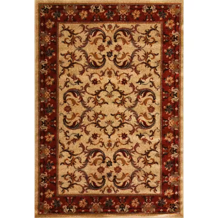 Alfombra de Hogar 100% Polipropileno 105 x 150 cm modelo CLÁSICA (Beige) - CREVICOSTA QUALITY MARK MARCAS DE CALIDAD - 1