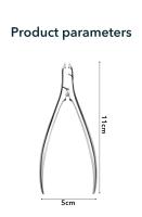 Tijeras De Cutícula Profesionales 1Pcs Herramienta De Manicura Y Pedicura Acero Inoxidable Cortador De Cutículas Con Resorte - details 7