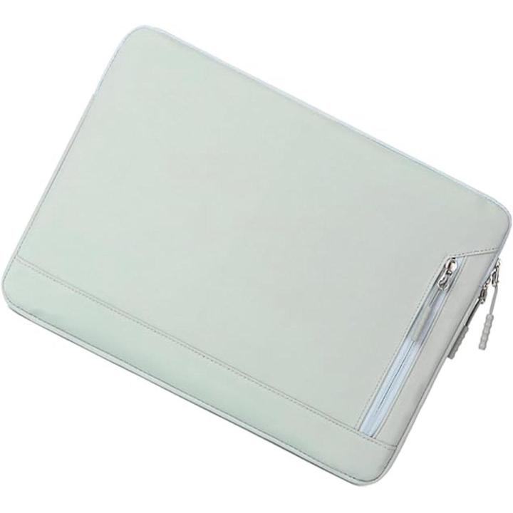 Laptophoes- laptophoes 14 inch- Laptop beschermhoes - Laptophoes - Geschikt voor tablets - Zakelijke draagtas - Ademend - Waterdicht - Slijtvast - Diefstalbestendig - Schokbestendig - Grote capaciteit (Groen - 14/14,6 inch)