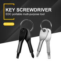 2pcs Herramientas De Reparación Multifuncionales En Forma De Llave Con Bolsillos Portátiles EDC Para Exteriores Phillips Slotted Destornillador De Cadena De Hierro Fundido - details 2