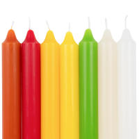 WAI 2  MARKET - Pack de 9, 18, 27, 36 Velas Cilíndricas Perfumadas de Parafina Pura y Mecha de Algodón (20cm*2cm) - Aromas de Miel, Vainilla, Coco, Sandía, y Frutas del Bosque - Ideal para Decoración y Eventos - details 2