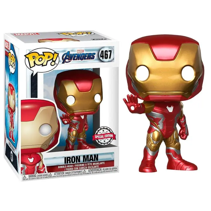Figura Funko Pop Marvel Avengers Endgame Iron Man Exclusive-Figura de Vinilo Coleccionable - Idea de Regalo- Mercancia Oficial - Juguetes para Niños y Adultos - Movies Fans - Muñeco para Coleccionistas y Exposición - 1