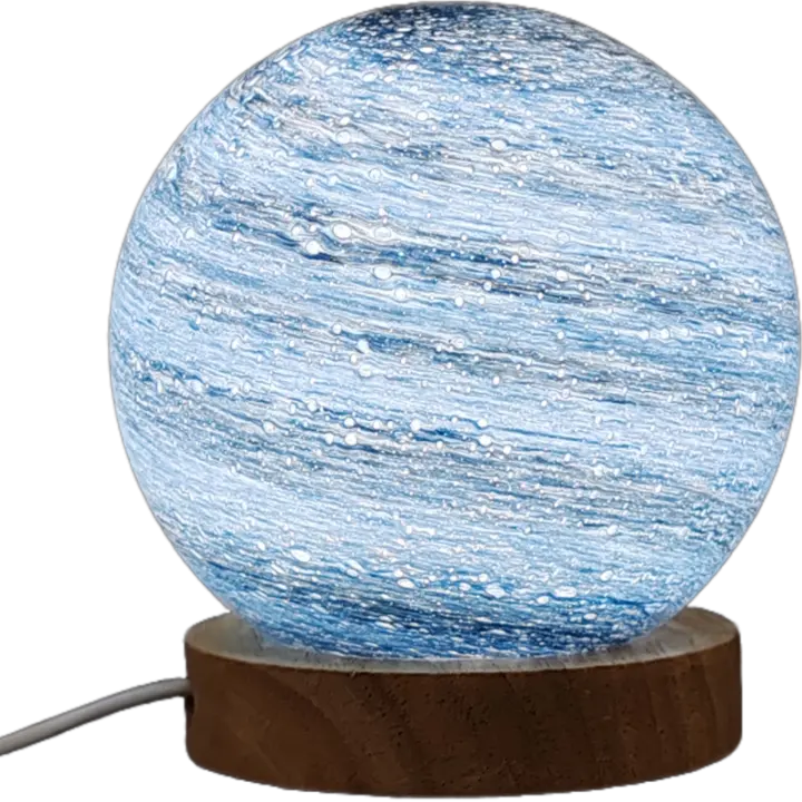 Lámpara LED De Noche Estelar Para Decoración Del Hogar Y Regalos Ideal Para Cumpleaños Y Fiestas Lámpara Galáctica De Vidrio Burbuja - 1