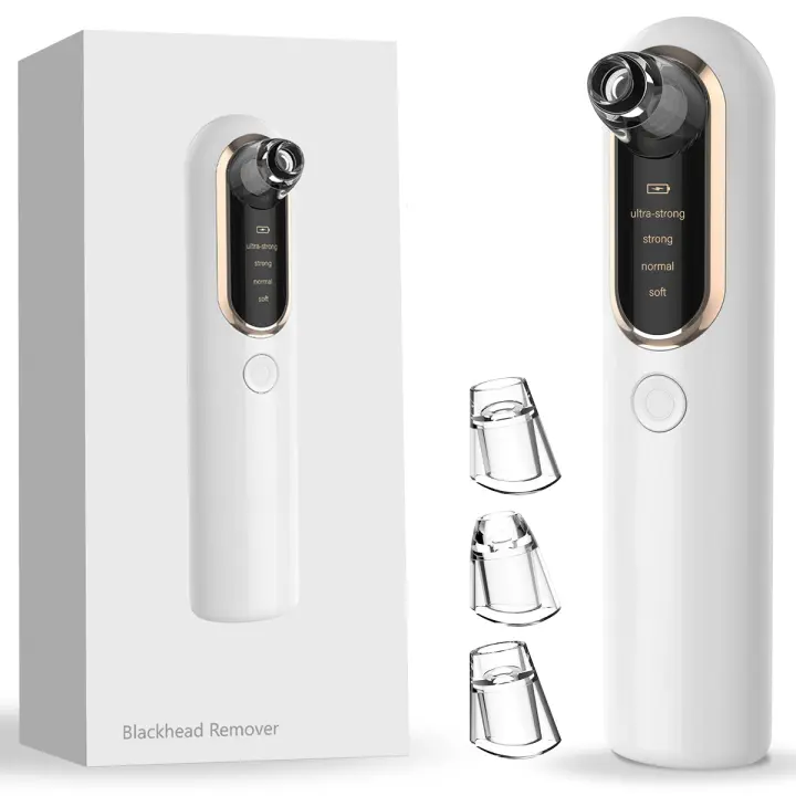 Succionador de Puntos Negros Limpiador de Poros Succionador de Poros Eliminador Puntos Negros de USB Limpiador Facial Aspirador Puntos Negros Extractor Puntos Negros Quitar Granos Acné Grasa - 1