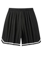 Shorts De Baloncesto Para Hombres Con Patrón Colorblock Y Rayas Secado Rápido Cintura Con Cordón Bolsillos Para Gimnasio Y Running - details 16