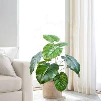 Planta Artificial De Hojas De Monstera Deliciosa Pothos Alocasia 40-103cm Decoración Festiva Para El Hogar Y La Oficina - details 11