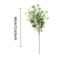Rama Artificial De Eucalipto 60cm Hojas De Dólar Plateado Verdes Para Decoración De Casas Y Bodas Planta Falsa De Seda Sin Químicos Proveniente De Zhejiang China - details 0