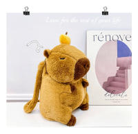 Mochila De Peluche Capybara Kawaii Moda Muñeco De Peluche Bolsa Para Niños Bolsa De Hombro Mini Mochila Regalo Para Novia - details 15