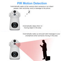 Cámara IP 4K 8MP Con Doble Lente Y Pantalla Batería De Bajo Consumo Monitor De Bebé Detección Humana Visión Nocturna Seguridad - details 6