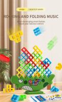 Juego De Bloques De Pila Tetra Torre Balanceada 16PCS Juguete Educativo Para Niños Edad Recomendada 3-6Años Bloques De Construcción Puzzle Tablero Bricks ABS Compatible Con Lego - details 0