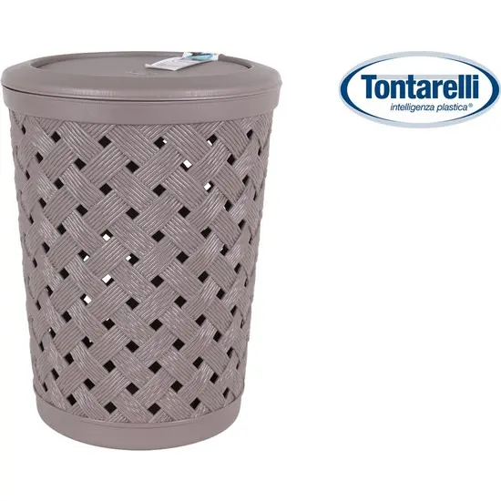 Tontarelli Papelera Redonda 12L Arianna Talpa - Cubos de Basura y Reciclaje - 1