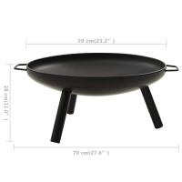 vidaXL Brasero de acero 70x59x28 cm - details 4