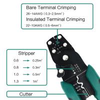Alicates De Terminales Eléctricos Mini Multifuncionales Con Desenredo Y Corte Herramienta De Encogido Manual Para Varias Conexiones - details 3