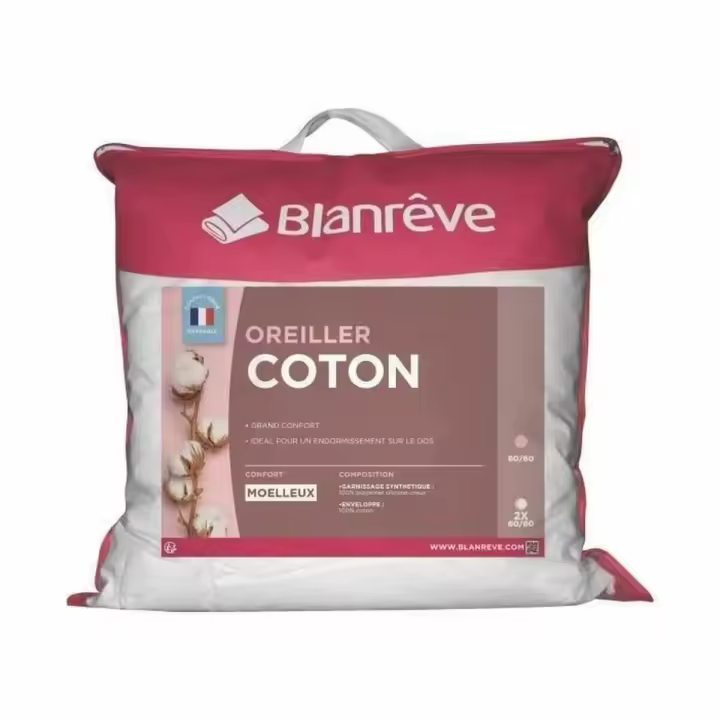 Almohada Blanreve Blanco 60 x 60 cm (2 Unidades) - 1