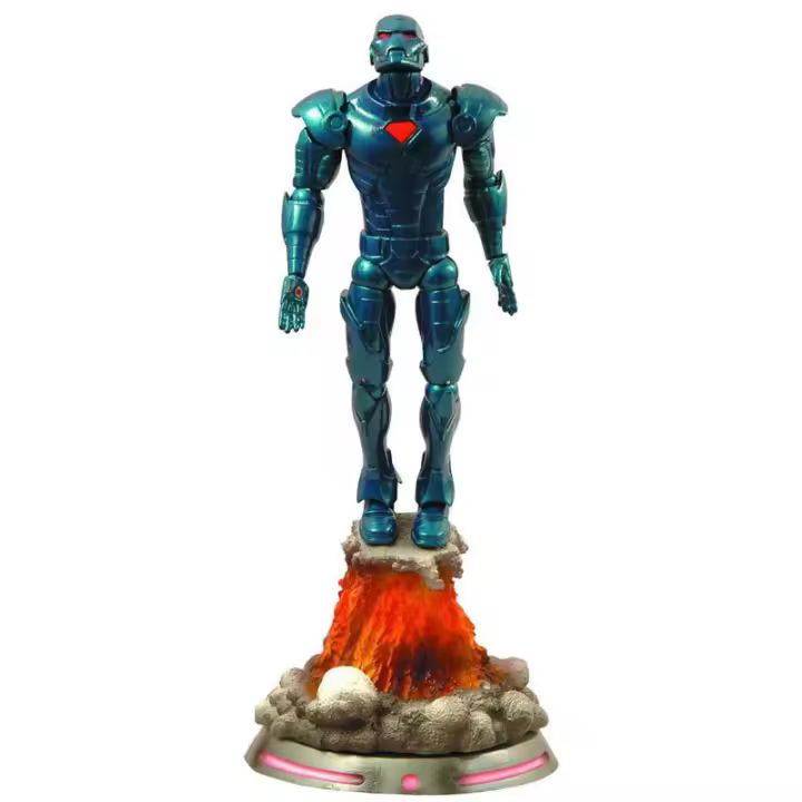 Figura Iron Man Marvel Select 18cmFigura  Coleccionable - Idea de Regalo- Mercancia Oficial - Juguetes para Niños y Adultos - Movies Fans - Muñeco para Coleccionistas y Exposición - 1