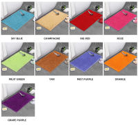 Alfombra De Baño Antideslizante Con Suelo De PVC Pelo Largo Y Grueso Alfombrilla De Baño Tejida Secado Rápido Duradero 0.79 Pulgadas - details 19