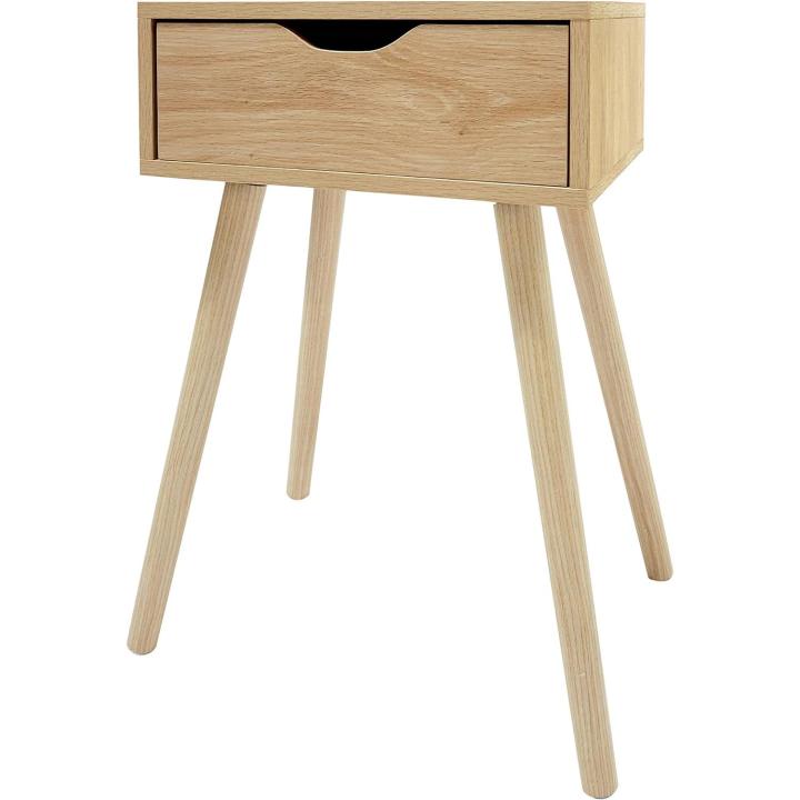 ARISE SHOP-Mesita de Noche 30x40x60cm, Mesilla con Cajon, Mesitas de Café Mesa de Centro Mesa Auxiliar (Mesita 1 Cajon)