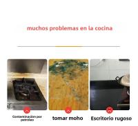 Pegatinas De Papel Tapiz Para Cocina 40cm Antigoteado Y Impermeable Adhesivo Self-Adecente Estilo Mármol Decoración De Gabinete Y Pared - details 2