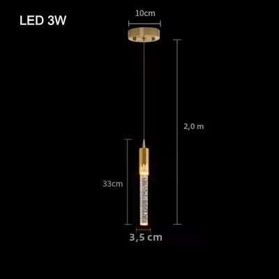 Lámpara Colgante Nórdica De Cristal LED Para Iluminación De Habitación Dormitorio Sala De Estar Cocina Decoración De Hogar Instalación Tipo Cord Pendant Material Aleación Fuente De Alimentación AC Vínculo Certificación CCC Ce - 1