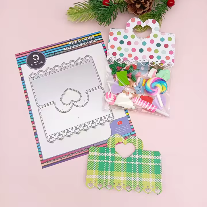 Die Cut De Metal Para Scrapbooking Y Manualidades Alinacraft Cortador De Cartón Para Tarjetas Y Álbumes De Fotos Estilo Corazón - 1