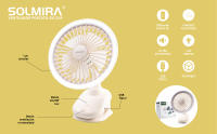 Ventilador Giratorio Portátil de Pinza con Batería Recargable USB Tipo C - details 0