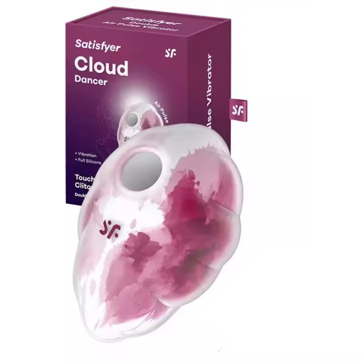 SATISFYER CLOUD DANCER SUCCIONADOR Y VIBRADOR COLOR RED PRINT JUGUETES SEXUALES - 1