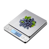 Báscula Digital De Cocina 3000g/0.1g Recargable Por USB Con 2 Platos Mini Báscula De Alimentos Para El Hogar Y Joyería Con Pantalla LCD - details 4