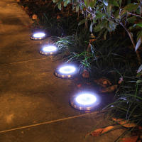 Lámpara Subterránea Solar LED Para Jardín Exterior Luz De Noche Impermeable Para Paisaje Vivienda De Villa Luz De Césped - details 5